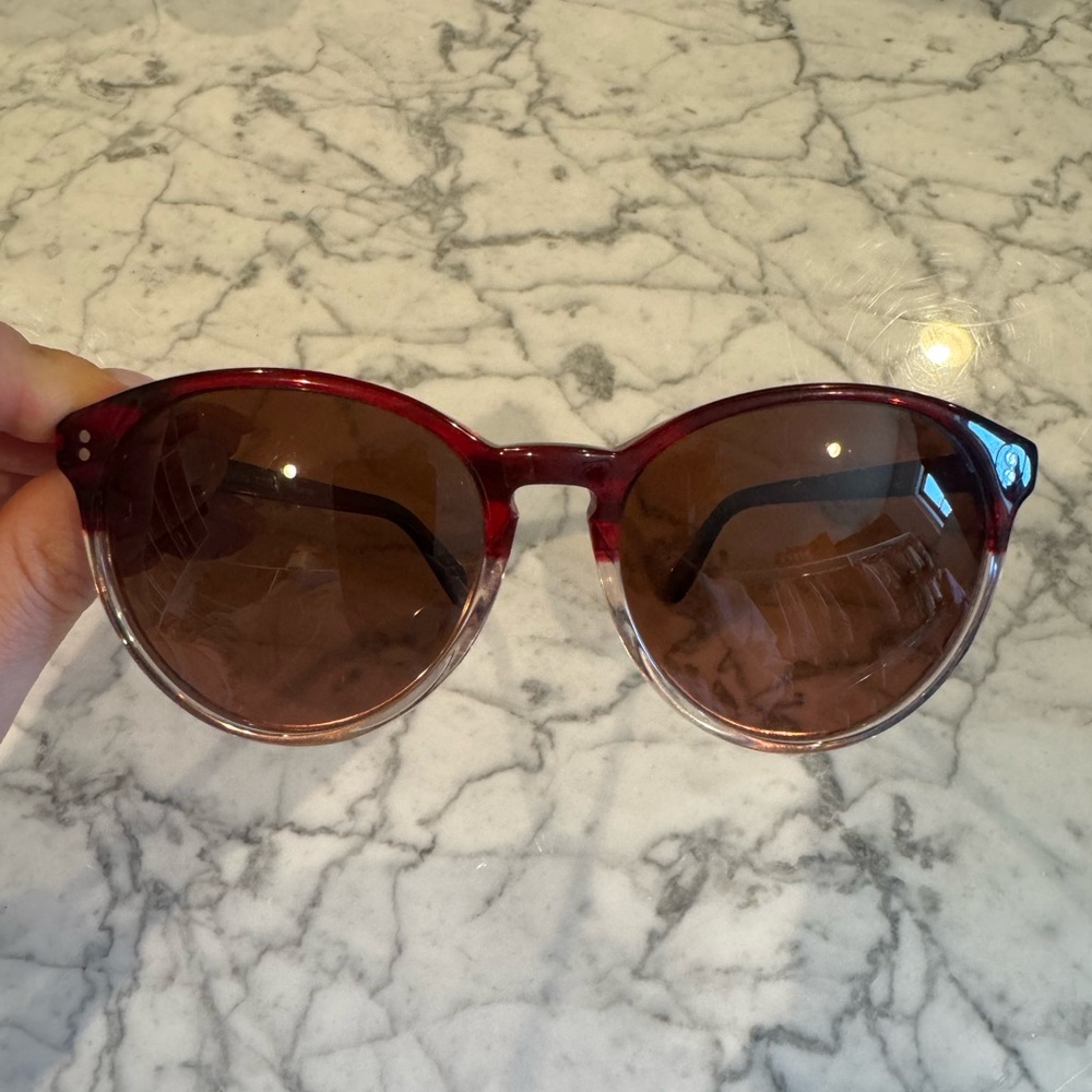 Oliver peoples sunglasses red and clear